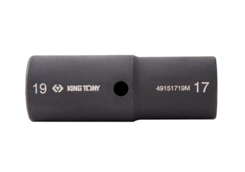 King Tony NASADKA UDAROWA DWUSTRONNA 1/2" 17mm / 19mm x 77mm, 6-kąt King Tony