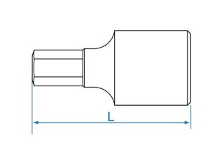 King Tony NASADKA 1/4" Z KOŃCÓWKĄ HEX 10 x 25mm King Tony