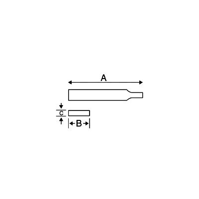 BAHCO Iglasty pilnik trójkątny 140mm, 25 zębów/cm, typ 0 BAHCO (10 szt.)