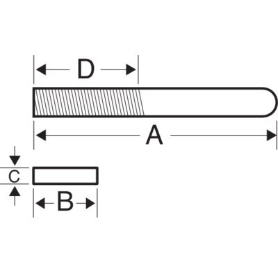 BAHCO Pilnik do styków 110mm, gruby 1mm, 28 zębów/cm, typ 3 BAHCO