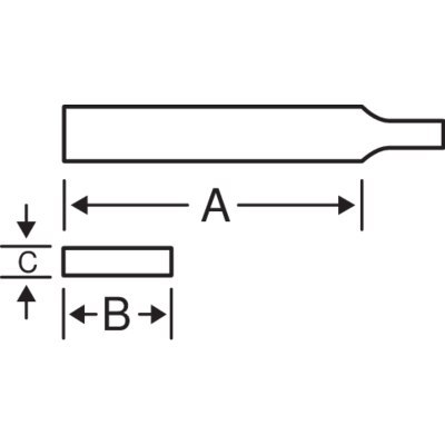 BAHCO Pilnik rombowy 125mm, 23 z/cm, rękojeść Ergo BAHCO