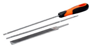 BAHCO Zestaw 3 pilników do pił łańcuchowych ERGO 4.0 mm dla 3/8" RG BAHCO
