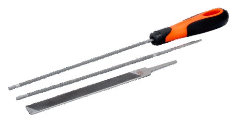 BAHCO Zestaw 3 pilników do pił łańcuchowych ERGO 5.5 mm dla 3/8" & .404 BAHCO