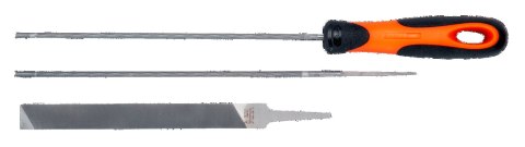 BAHCO Zestaw 3 pilników do pił łańcuchowych ERGO 5.5 mm dla 3/8" & .404 BAHCO