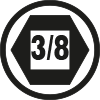 Nasadki 3/8